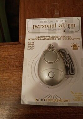 Simply Southern, Personal Alarm, with LED light, NWT, Silver